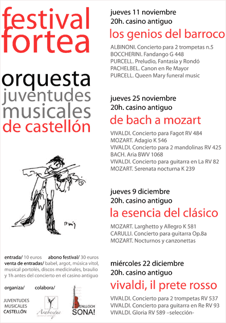 festival fortea cartel musica castellon