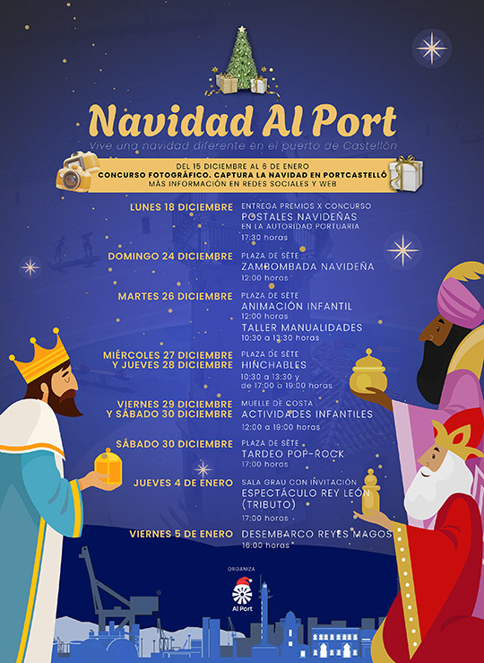 Navidad al Port, programación de actividades para estas Navidades en PortCastelló