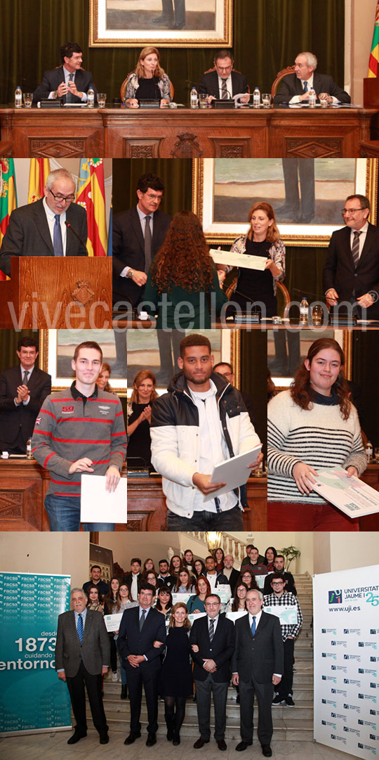 FACSA, la UJI y el Ayuntamiento entregan 24 becas a estudiantes residentes en Castellón