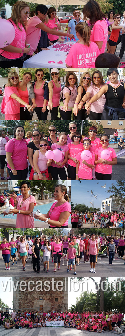 Marcha contra el cáncer de mama en Benicàssim