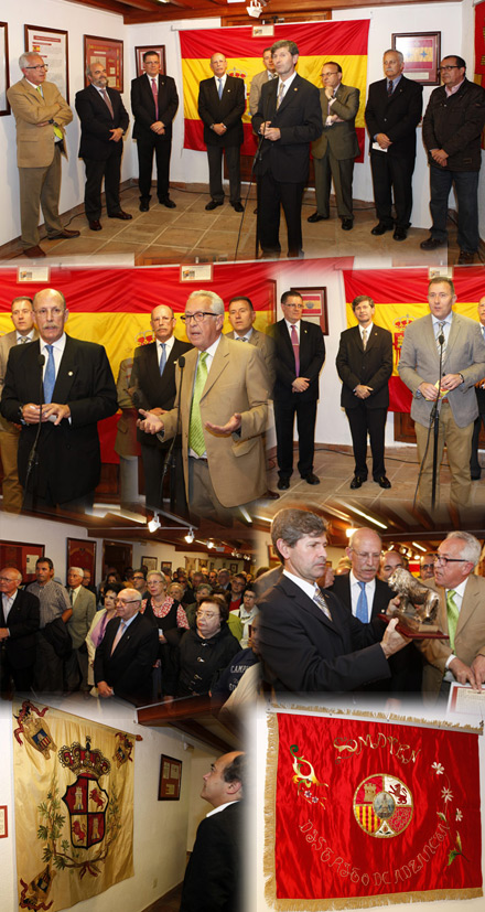 Inauguración de la exposición Banderas de España