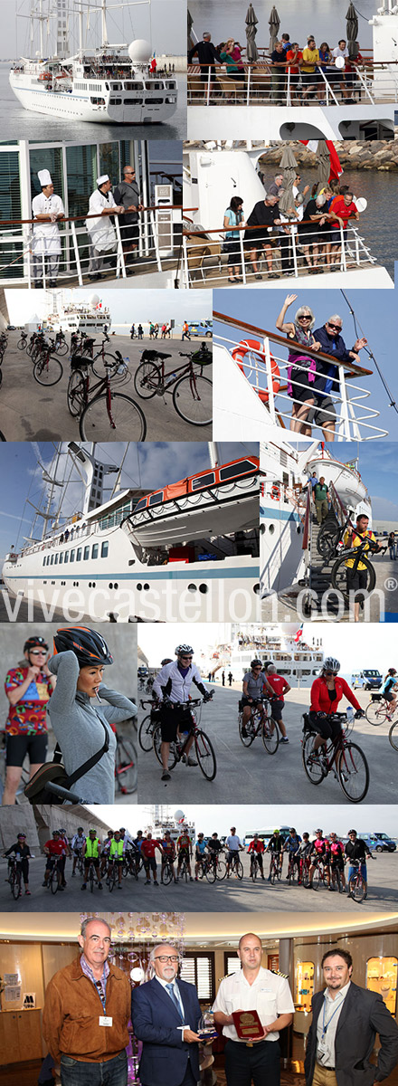Tercera escala de un crucero de la naviera Windstar Cruises en Castellón