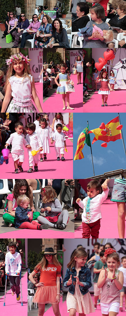 Divertido ambiente en el desfile infantil de Moda en la Calle 2014