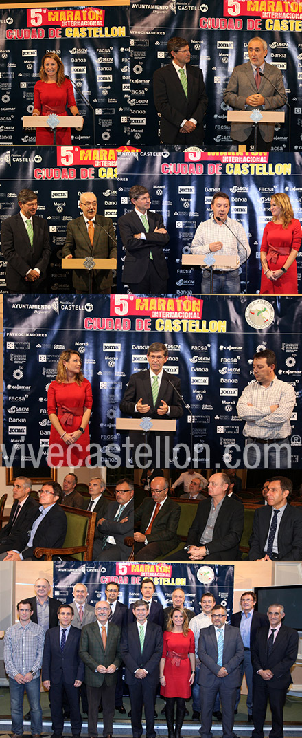 Homenaje a las empresas e instituciones que respaldan el V Maratón Internacional Ciudad de Castellón