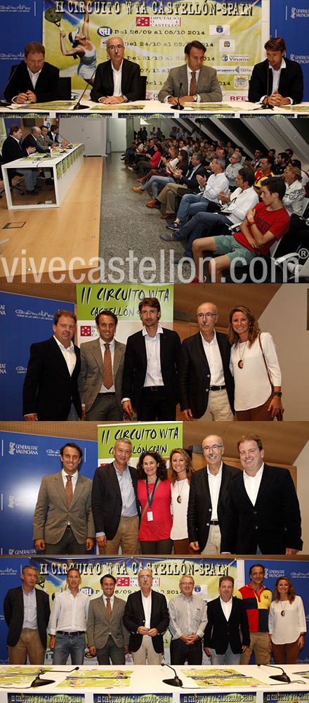 Presentación del Circuito WTA de Tenis Castellón Spain