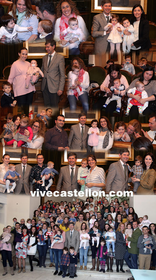 Entrega de medallitas a 39 niños nacidos durante 2014 en Castellón
