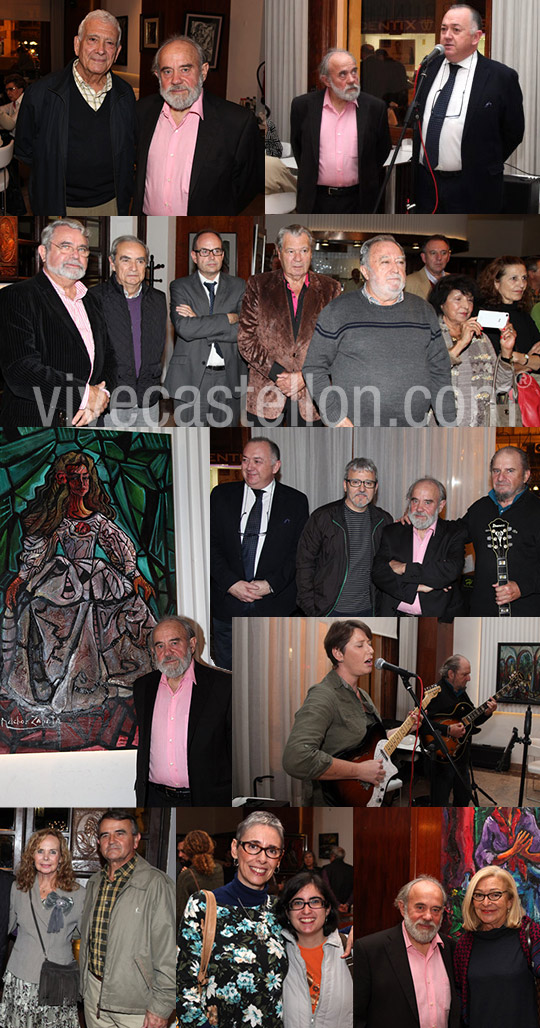 Inauguración de la exposición de Melchor Zapata en el Casino Antiguo de Castellón