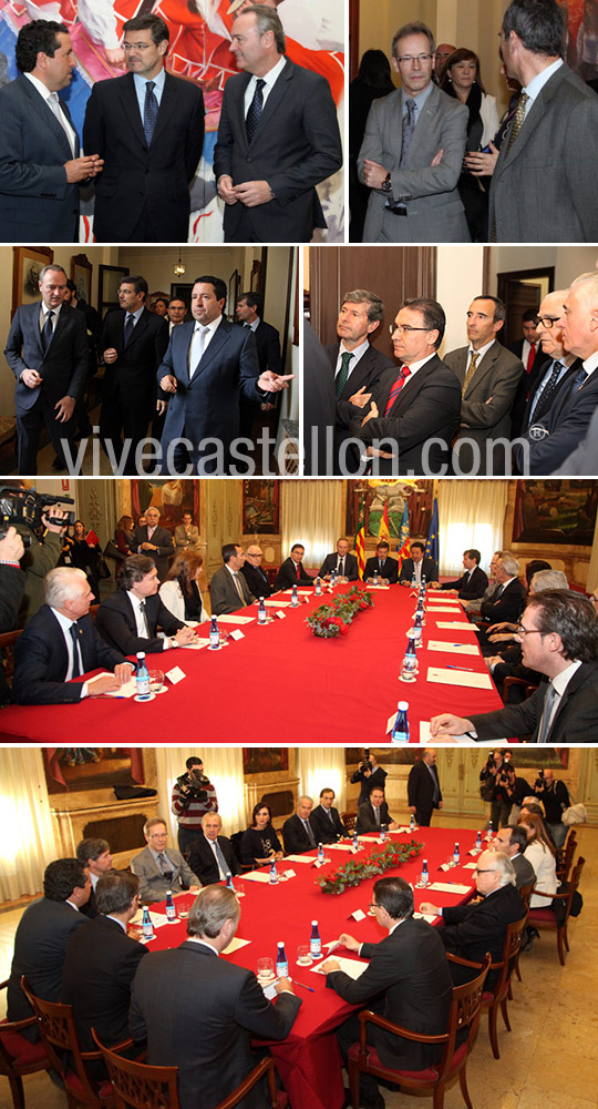 Los principales operadores jurídicos de Castellón se reúnen con el ministro de Justicia, Rafael Catalá