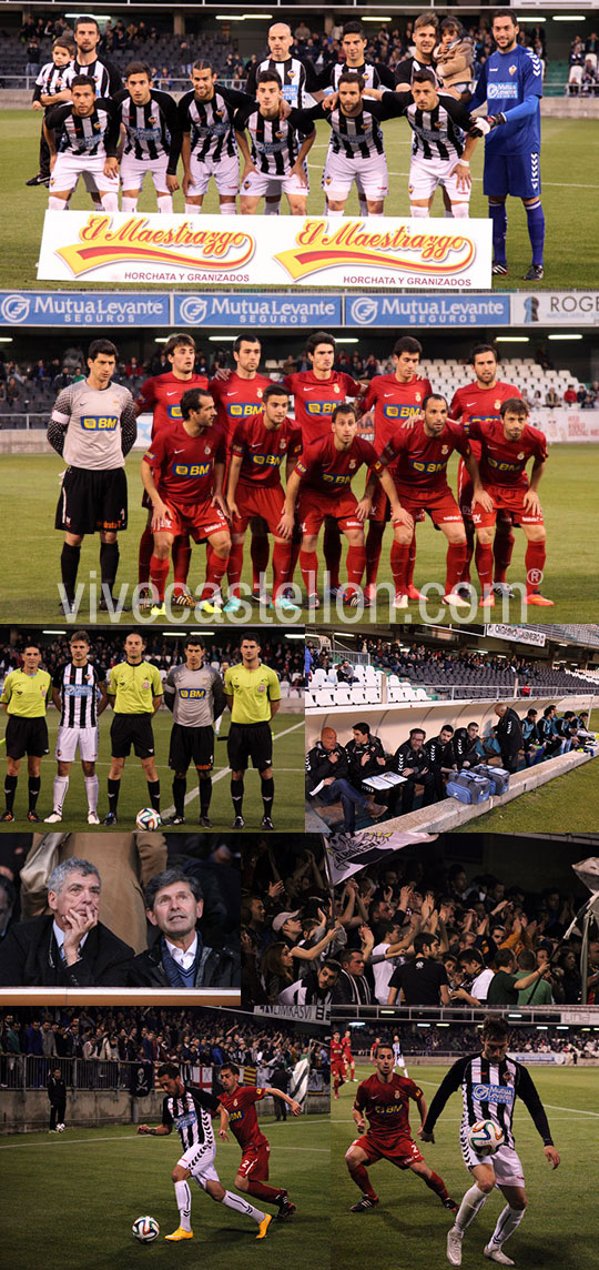 partido del CD Castellón en la ida de la final de la Copa de la Federación Española de Fútbol 