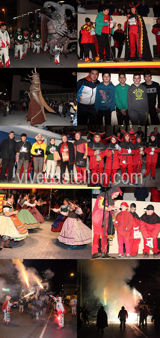 El Grau celebró Sant Antoni del Porquet con Botafocs y su Ball de Dimonis