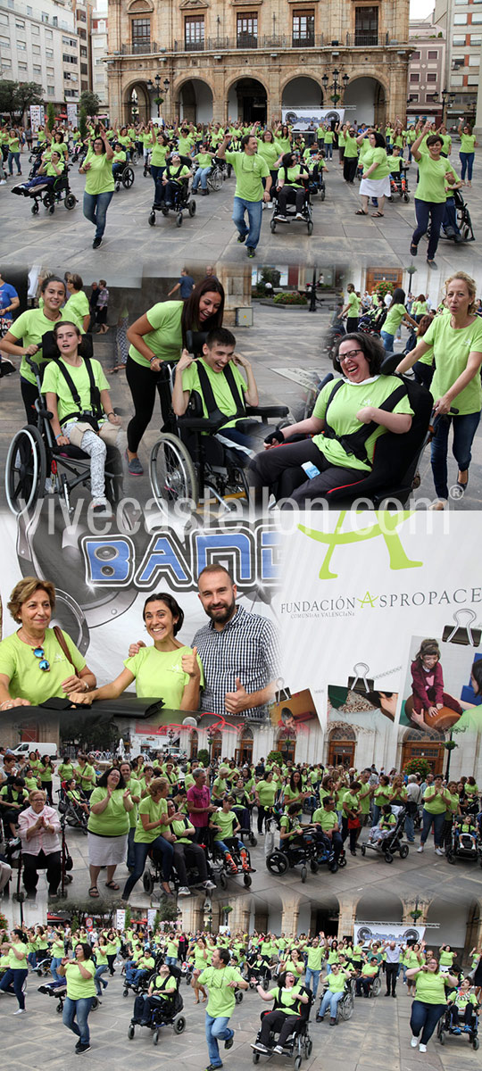 Castellón celebra el Día Mundial de la Parálisis Cerebral con un flashmob