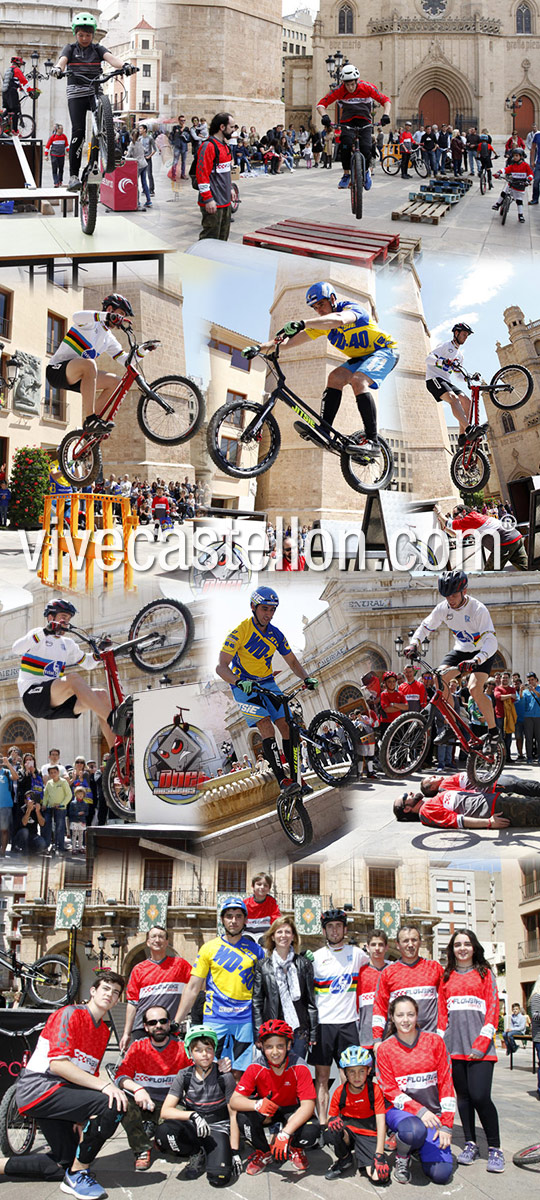 Exhibición de trial en bici en Castellón