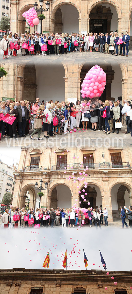 Celebración del Día Contra el Cáncer de Mama en Castellón