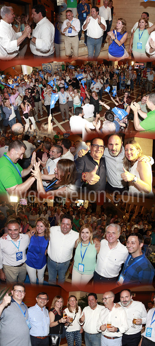 El Partido Popular celebra el buen resultado en Castellón