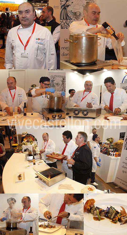 Moliner cocina junto al chef Miguel Barrera los productos de Castelló Ruta de Sabor