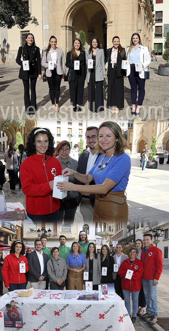 Begoña Carrasco, Alcaldesa de Castellón,  participa en el día de la Banderita de Cruz Roja 