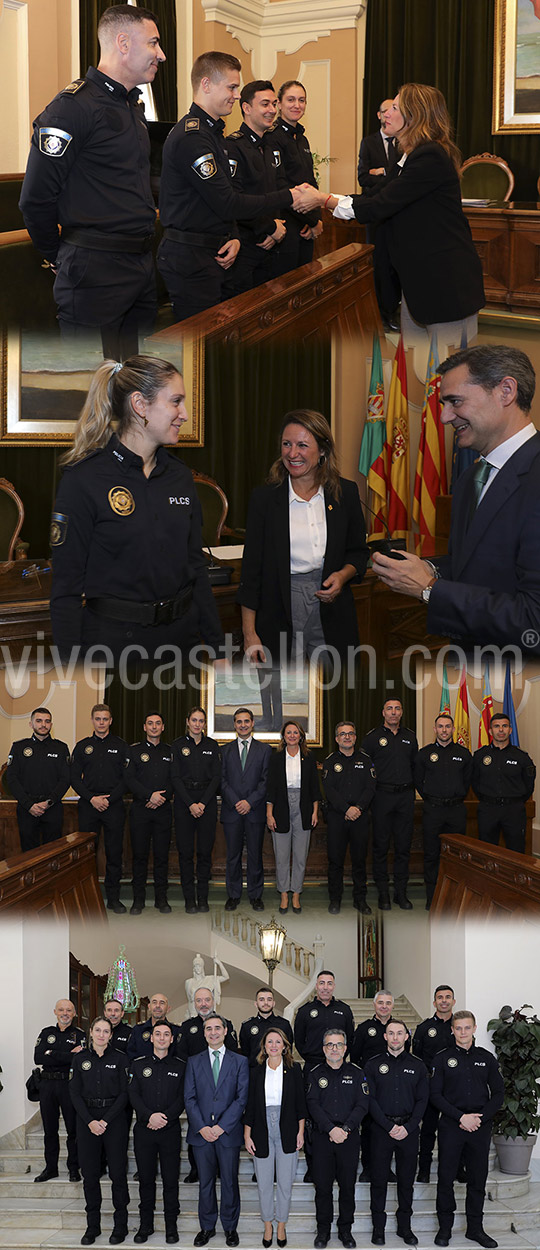 El Ayuntamiento de Castellón da la bienvenida a 7 nuevos agentes en prácticas de Policía Local 