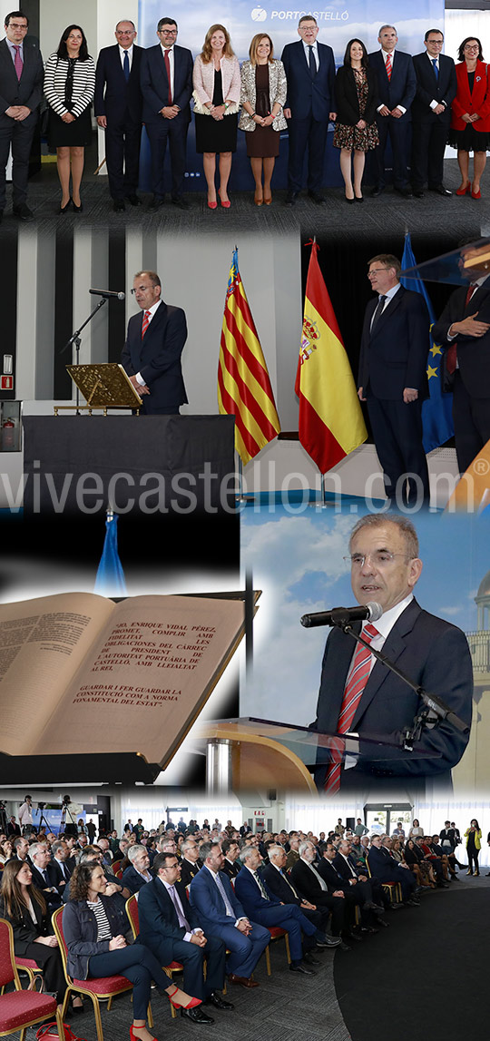 Toma de posesión de Enrique Vidal Pérez como presidente de la Autoridad Portuaria de Castellón