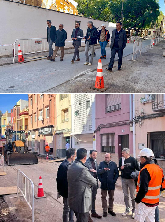 Avanzan las obras del proyecto rediseñado de la Zona de Bajas Emisiones para mejorar la accesibilidad de la ciudad de Castellón