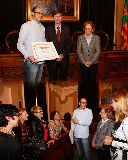 Entrega del V Premio Emprendedores y Emprendedoras Ciutat de Castelló 2012 a Manuel Soler Colás