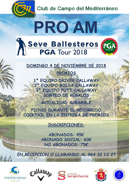 Pro-Am Seve Ballesteros PGA Tour 2018