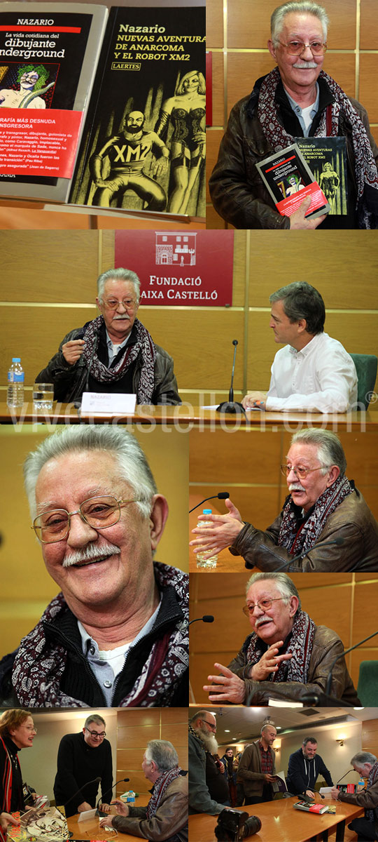 Nazario, el padre del cómic underground español en la Fundación Caja Castellón