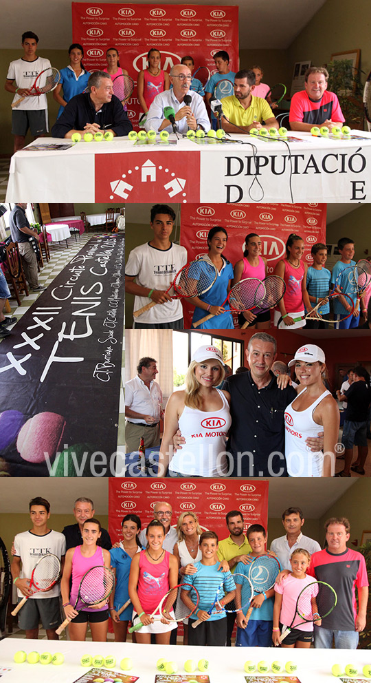 Presentación del XXXII Circuito provincial de tenis de Castellón