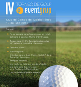 Mañana arranca la IV Edición del Trofeo de Golf  Eventgrup en el Club de Campo del Mediterráneo