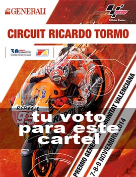 Dos diseños de Eventgrup finalistas en el concurso de carteles Gran Premio Moto GP de la Comunitat Valenciana