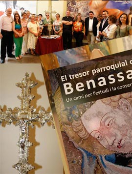 La Diputación entrega a los vecinos de Benasal las piezas que formarán parte de una inédita exposición durante el verano