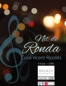 Nit de Ronda, concierto Coral Vicent Ripollés el sábado