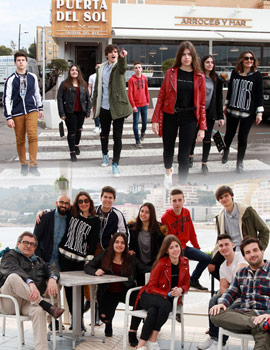 El restaurante Puerta del Sol y And Magazine con los actores de ´´Nada será igual´´