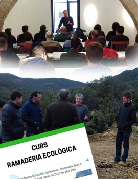 El ganadero de Castellón Fernando Robres en un curso sobre ganadería ecológica en San Mateo