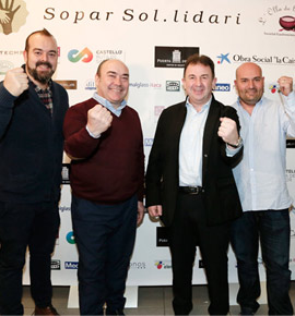 Los chef Martín Berasategui, Pedro Salas, Miguel Barrera y Raúl Resino presentan la cena solidaria a beneficio de Acción contra el hambre