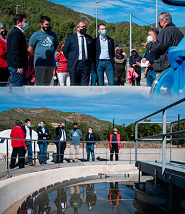 José Martí e Ignasi Garcia inauguran la nueva depuradora de Argelita que pone fin a 40 años de vertidos al río Villahermosa