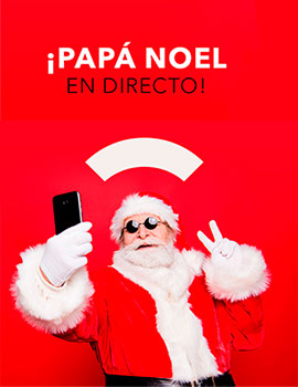 Papá Noel en el CC Salera con videollamadas en directo