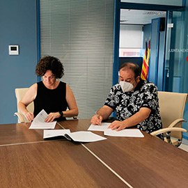 El ayuntamiento de Almenara y la Escola de Música Moderna, EMMA, firman el convenio de colaboración anual