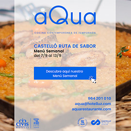 Nueva propuesta de Menú Castelló Ruta de Sabor en aQua Restaurant