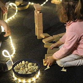 El Museu de Belles Arts de Castelló se convierte en una sala de juegos para los más pequeños