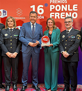 La Policía Local de Castellón recibe el premio Ponle Freno por su labor en materia de concienciación en seguridad vial a niños y adolescentes de Castellón