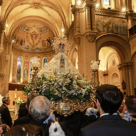 Recepción de la Virgen de Lledó en la Parroquia Santísima Trinidad