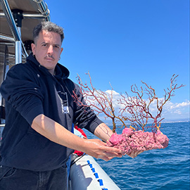 La Fundación Azul Marino y la Fundación Oceanogràfic sueltan al mar de Oropesa 40 corales recuperados