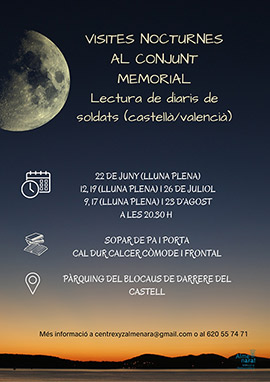 Visitas nocturnas al Conjunt Memorial de Darrere del Castell de Almenara