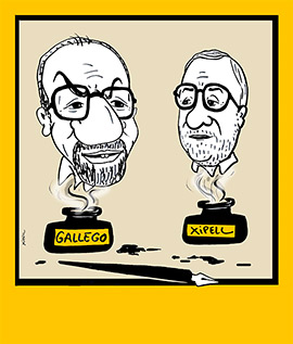 Viñetas cruzadas: Gallego y Xipell en diálogo
