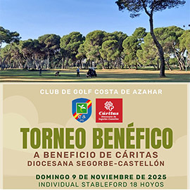 V Torneo Solidario de Golf a beneficio de Cáritas Diocesana