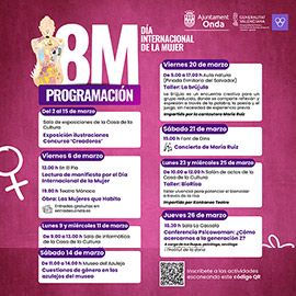 Actividades on motivo del 8 de Marzo, Día Internacional de la Mujer