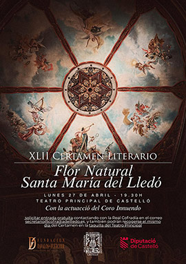 XLII Certamen Literario ´Flor Natural Santa María del Lledó´