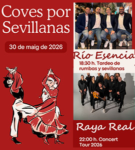 Tercera edició de Coves por Sevillanas amb el concert de Raya Real