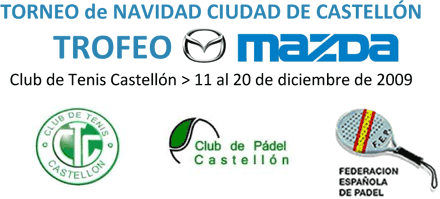 trofeo padel, torneo de navidad ciudad de castellon