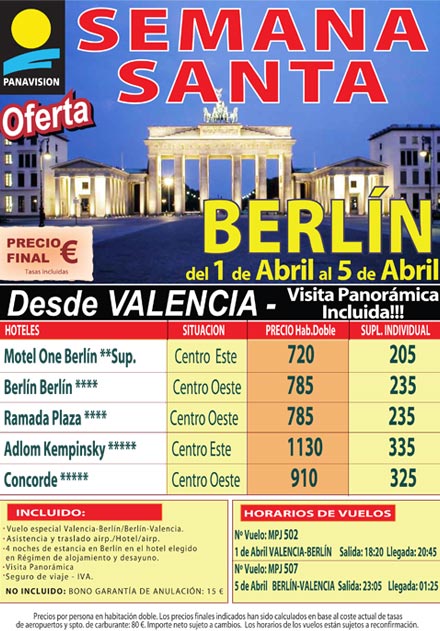 semana santa berlin agencias de viajes